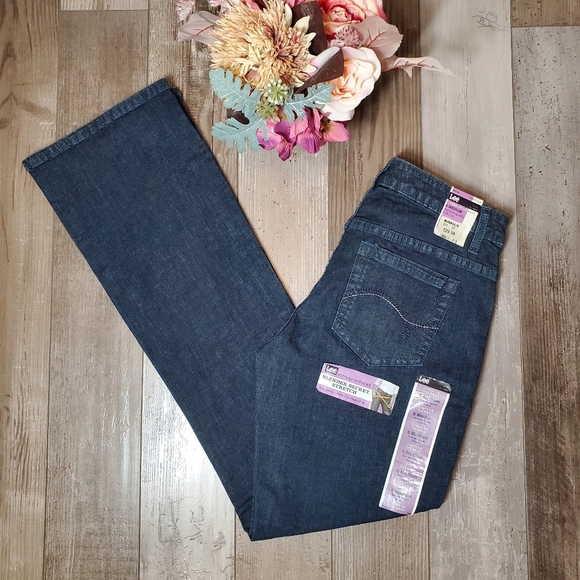 NWT Lee Women's Size 6 Medium “Mystic Blue” Slender Stretch‎ Jeans - Picture 1 of 16